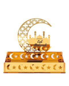 Elegant Crescent Moon & Star Acrylic Tray