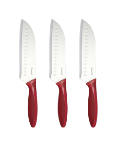 3 Piece Culinare 17.5cm Santoku Knife - Stainless Steel