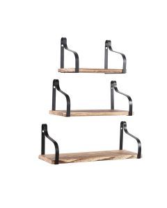 Levede Floating Shelf Brackets Display Shelves Bookshelf Wall Mount Rack Storage