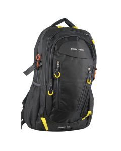 Pierre Cardin Mens Nylon Adventure Travel & Sport Large Backpack Bag - Grey/Black