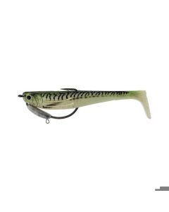 4.5 Inch Zerek Flat Shad Pro Soft Plastic Lure - Slimy Mackerel