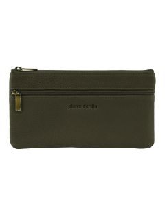 Pierre Cardin Womens Genuine Soft Italian Leather Wallet Case Purse - Grape Leaf