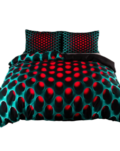 Vibrant Dreams Y2K Stereoscopic Bedding Set - 3-Piece Colorful Duvet Cover Set (Queen Size)