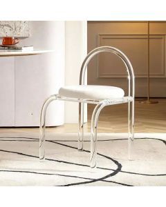 Six Colors Crystal Makeup Chair Modern Acrylic Furniture Unique Relax Lounge Dining Chair Clear Meubles De Salon Household Items
