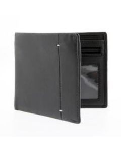 Dents Mens Soft Leather Billfold Wallet - Black/Dove (RFID Blocking)