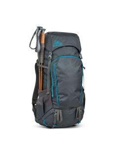 KELTY Asher 65L Hiking Backpack - Beluga/Storm Blue (Outdoor Travel Bag)