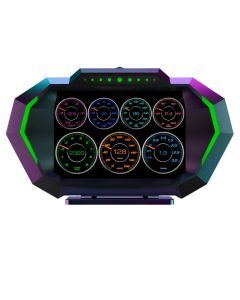 AD Digital Car HUD GPS OBD2 Head Up Display with Slope Meter Black