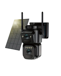 Security Camera with LED Spotlight with 360° Solar LED
