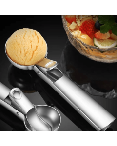 Stainless Steel Ice Cream Scoop with Trigger (Dishwasher Safe)