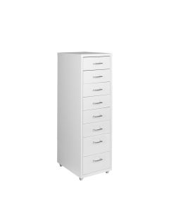 Levede Office Cabinet 8 Drawer Drawers Storage Cabinets Steel Rack Home White