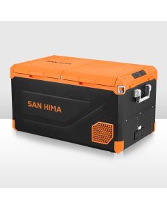 San Hima Portable Camping Fridge Freezer 95L Dual Zone Caravan Car Cooler 4WD