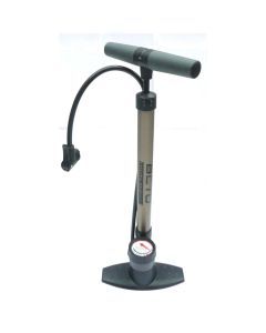 Beto Heavy Duty Multi-Valve Alloy Foot Floor Tyre Pump With Gauge