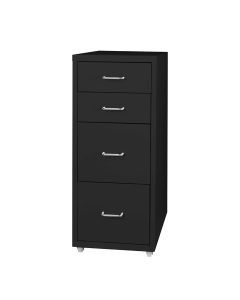 Levede 4 Drawer Office Drawers Cabinet Storage Cabinets Steel Rack Home Black