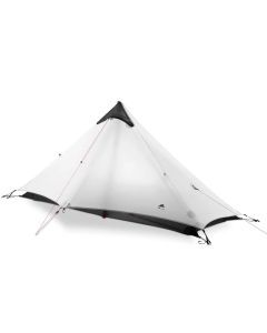 1-Person Rodless Camping Tent 3-Season Gray