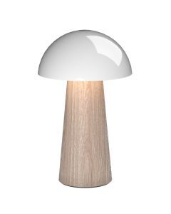 Kreafunk Bello Lamp, Portable And Rechargeable - Light Wood