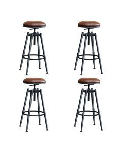 Levede 4x Bar Stools Industrial Kitchen Stool Barstool Swivel Dining Chairs