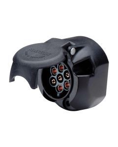 Narva 82052BL 7 Pin Large Round Plastic Trailer Socket