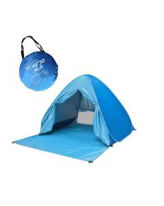 Automatic Pop-Up Beach Tent UV Protection Waterproof Outdoor (Blue)