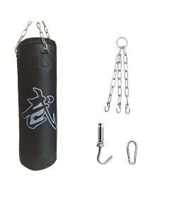 1 Set 60CM Heavy-Duty Hanging Boxing Sandbag(Black)