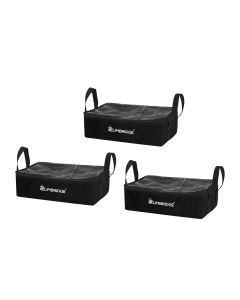 Slimbridge 3Pcs Camping Canvas Storage Bags Portable Caravan Adventure Organiser