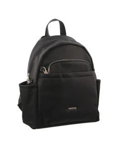 Pierre Cardin RFID Anti-Theft Nylon Backpack Bag - Black (Slash Proof)