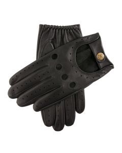 Dents Delta Mens Classic Leather Driving Gloves Signature Luxury - Black
