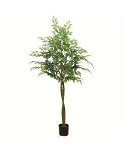 Nearly Natural 160.02cm Artificial Ficus Palm Tree in Pot