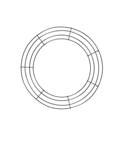 Metal Wreath Round Iron Ring for Christmas