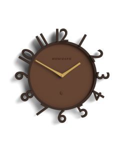 Newgate Monorail Wall Clock-Brown
