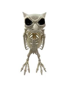 Halloween Owl Skeleton Outdoor Statue Yard Decor