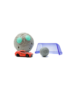 Rocket League Micro RC Breakout Car with Goal - 2.4GHz Light Up - Red