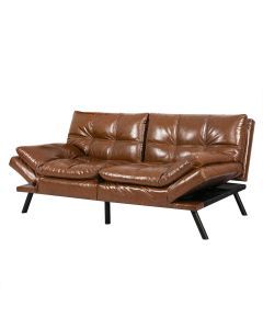 Levede Sofa Bed Futon Recliner Lounge Couch Convertible PU Faux Leather 3 Seater