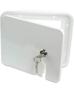 Caravan Utility Door Hatch Rectangle White #6