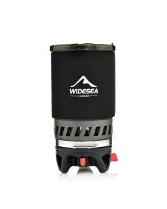 All-in-One Camping Cooking System with Heat Exchanger Black