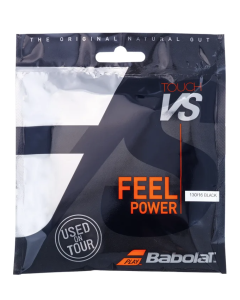 Babolat Touch VS Natural Gut Tennis String 130/16 - 12m Full Set - Black