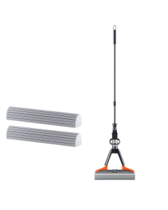 Sponge Mop Super Absorbent with 2 Mop Heads