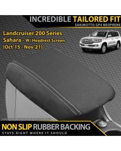 Razorback 4x4 GP4 Standard Neoprene Console Lid Cover suitable for a Toyota Landcruiser 200 Series Sahara W/Headrest (In Stock)