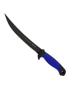 9 Inch Mustad Magnum Fillet Knife with Sheath - Stainless Black Teflon Coated