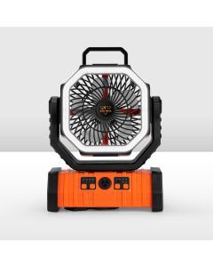 San Hima 20000mAh Portable Camping Fan Rechargeable Tent Fan With LED Light USB
