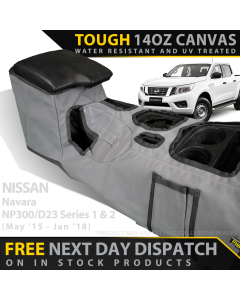 Nissan NP300 Series 1 & 2 Retro Canvas Centre Console Organiser (In Stock)