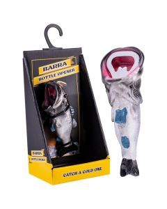 Barramundi "Barra" Fish Beer Bottle Opener - Grey (Bar Party Favour)