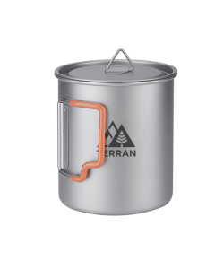 TERRAN Titanium Pot with Silicone Handle 750ml