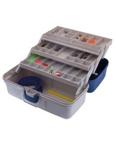 Jarvis Walker 3 Tray Fishing Tackle Box With 500 Pieces Of Tackle - Tackle Kit