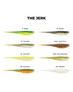7 Pack of 3.75 Inch Rapala Crush City The Jerk Soft Plastic Minnow Lures