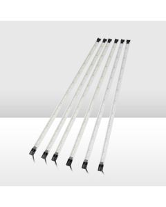 Lightfox 6PCS 12V LED Strip Light Bar Waterproof Amber White Lights Boat Camping