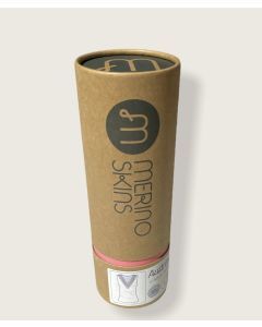 Merino Skins Audrina Womens Lace V-Neck Tank Thermal Top - Grey Marle (Base Layer)