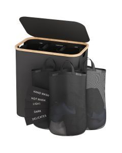 Laundry Basket with Lid & Bags