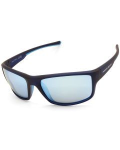 North Beach Isaza Matte Crystal Black/Blue Mirror Polarised Unisex Sunglasses