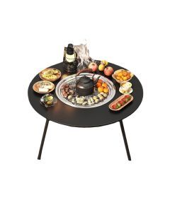 Outdoor Charcoal Grill & Tea Table Set