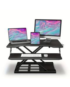 Foldable Standing Automatic Lifting Computer Table Desk